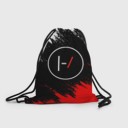 Рюкзак-мешок 21 Pilots: Black & Red, цвет: 3D-принт
