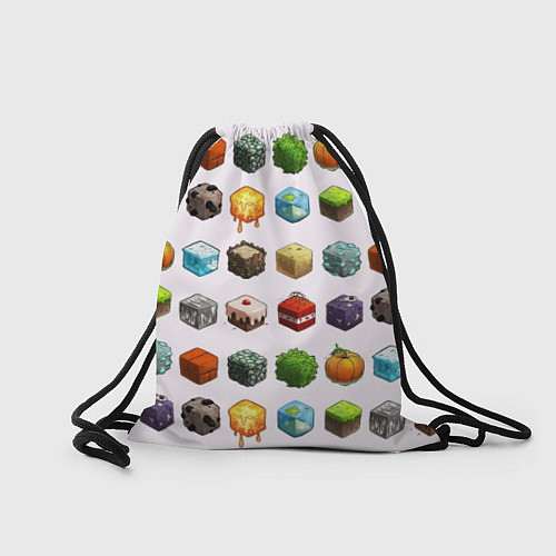 Мешок для обуви Minecraft Cubes / 3D-принт – фото 2