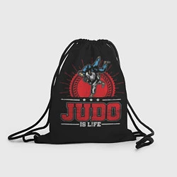 Рюкзак-мешок Judo is life, цвет: 3D-принт