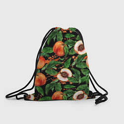 Рюкзак-мешок Персики, цвет: 3D-принт