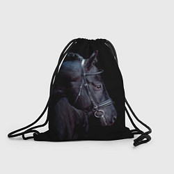 Рюкзак-мешок Конь вороной, цвет: 3D-принт
