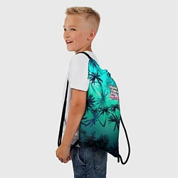 Рюкзак-мешок GTA пальмы, цвет: 3D-принт — фото 2