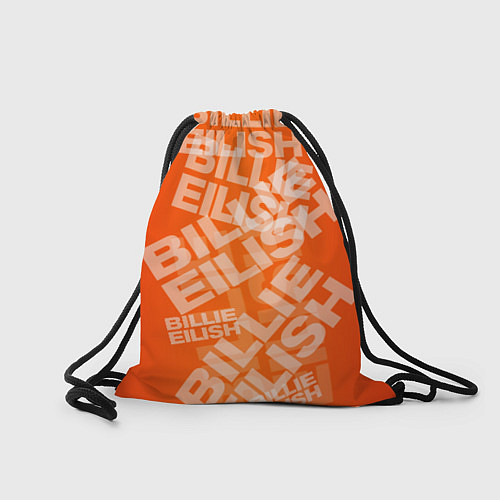 Мешок для обуви Billie Eilish: Orange Mood / 3D-принт – фото 2