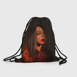 Рюкзак-мешок Billie Eilish: Red Head, цвет: 3D-принт
