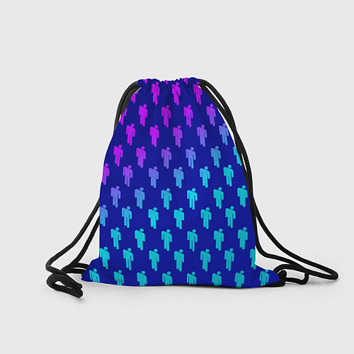 Мешок для обуви Billie Eilish: Violet Pattern / 3D-принт – фото 2