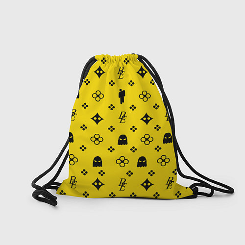 Мешок для обуви Billie Eilish: Yellow Pattern / 3D-принт – фото 2
