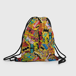 Рюкзак-мешок Batman logos, цвет: 3D-принт
