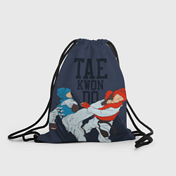 Рюкзак-мешок Taekwondo, цвет: 3D-принт