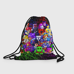 Рюкзак-мешок BRAWL STARS ALL BRAWLERS, цвет: 3D-принт