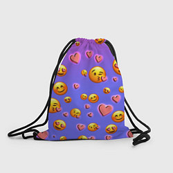 Рюкзак-мешок Очень много эмодзи, цвет: 3D-принт