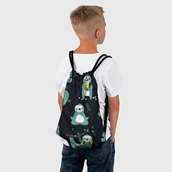Рюкзак-мешок Ленивцы, цвет: 3D-принт — фото 2