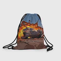 Рюкзак-мешок Танк, цвет: 3D-принт