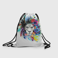 Рюкзак-мешок Лев, цвет: 3D-принт
