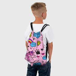 Рюкзак-мешок Единороги, цвет: 3D-принт — фото 2