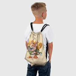Рюкзак-мешок КОРГИ ПУТЕШЕСТВЕННИК, цвет: 3D-принт — фото 2