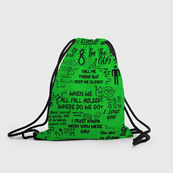 Рюкзак-мешок GREEN BILLIE EILISH, цвет: 3D-принт