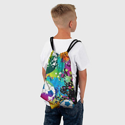 Рюкзак-мешок Football Paints, цвет: 3D-принт — фото 2