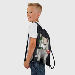 Рюкзак-мешок Щенок в подарок, цвет: 3D-принт — фото 2