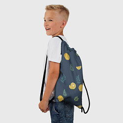 Рюкзак-мешок Лимонный узор, цвет: 3D-принт — фото 2