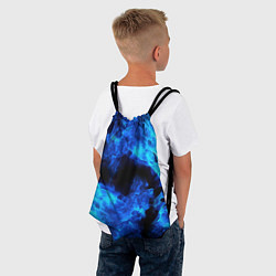 Рюкзак-мешок СИНИЙ ОГОНЬ, цвет: 3D-принт — фото 2