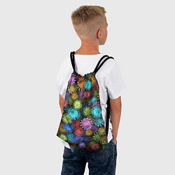 Рюкзак-мешок Разноцветные вирусы, цвет: 3D-принт — фото 2