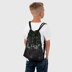 Рюкзак-мешок Lil Peep and flowers, цвет: 3D-принт — фото 2