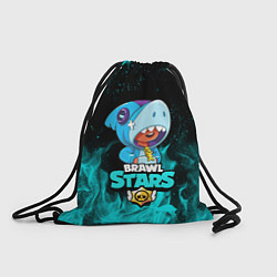 Рюкзак-мешок BRAWL STARS LEON SHARK, цвет: 3D-принт