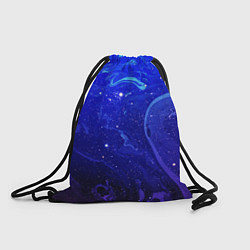 Рюкзак-мешок СИНИЙ КОСМОС, цвет: 3D-принт