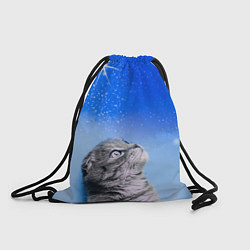 Рюкзак-мешок Кот и космос, цвет: 3D-принт