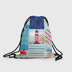 Рюкзак-мешок Моряк, цвет: 3D-принт