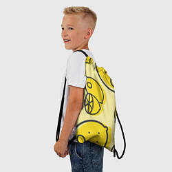 Рюкзак-мешок Лимончики, цвет: 3D-принт — фото 2