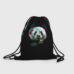 Рюкзак-мешок Панда и мыльный пузырь, цвет: 3D-принт