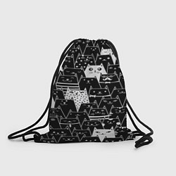Рюкзак-мешок КОТЫ BLACK, цвет: 3D-принт