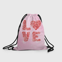 Рюкзак-мешок Love Розы, цвет: 3D-принт