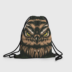 Рюкзак-мешок Хищная сова, цвет: 3D-принт