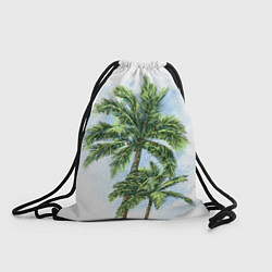 Рюкзак-мешок Пальмы над головой, цвет: 3D-принт