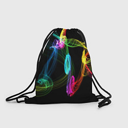 Рюкзак-мешок НЕОНОВЫЙ ДЫМ, цвет: 3D-принт