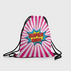 Рюкзак-мешок Super Girl, цвет: 3D-принт
