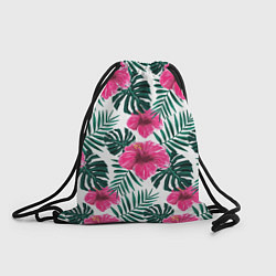 Рюкзак-мешок Гавайский гибискус, цвет: 3D-принт