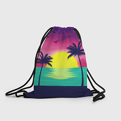 Рюкзак-мешок ПАЛЬМЫ, цвет: 3D-принт
