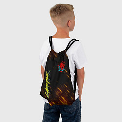 Рюкзак-мешок CYBERPUNK 2077, цвет: 3D-принт — фото 2