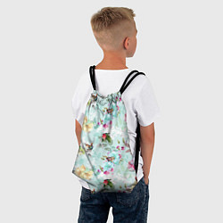 Рюкзак-мешок Весенние цветы, цвет: 3D-принт — фото 2
