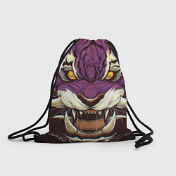 Рюкзак-мешок Маска тигра Ханья, цвет: 3D-принт