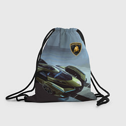 Рюкзак-мешок Lamborghini - motorsport extreme, цвет: 3D-принт