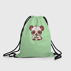 Рюкзак-мешок Пандочка с бамбуком, цвет: 3D-принт