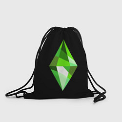 Рюкзак-мешок The Sims Plumbob, цвет: 3D-принт