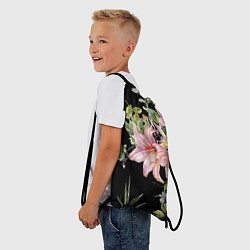 Рюкзак-мешок Букет лилий, цвет: 3D-принт — фото 2