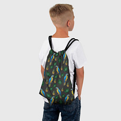 Рюкзак-мешок Попугай Ара, цвет: 3D-принт — фото 2