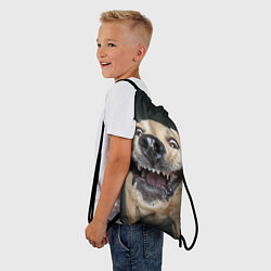 Рюкзак-мешок Улыбающаяся Собака, цвет: 3D-принт — фото 2