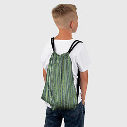 Рюкзак-мешок Зеленый бамбук, цвет: 3D-принт — фото 2
